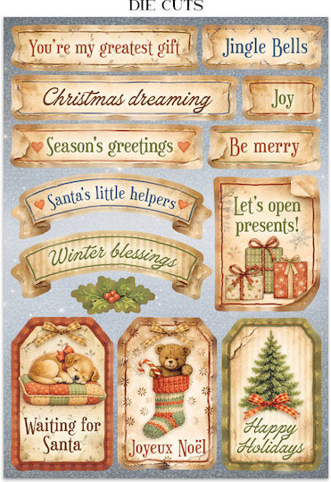 Junk Journal Focus Point Decupaje Fundaluri Silent Night