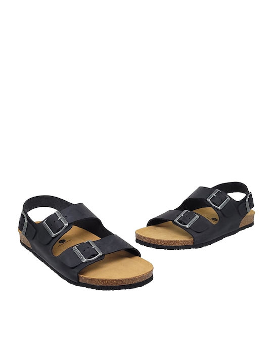 Leder Herrensandalen Apure Negro