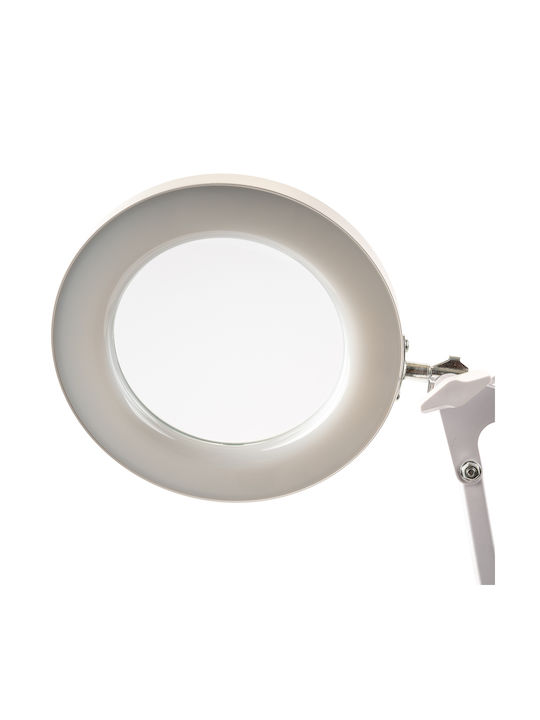 Επιτραπέζιο Φωτιστικό Luca 2 Led 8w Cct Μεγεθυντικός Φακός 3x Λευκό Lumiled