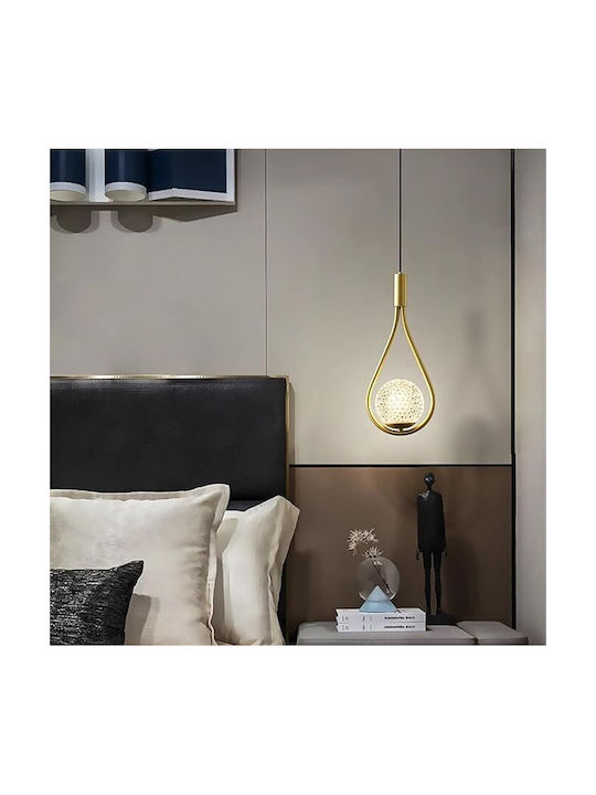 Candelabru Suspendat Cablu Auriu E14