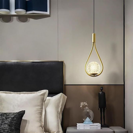 Gold E14 Cable Chandelier