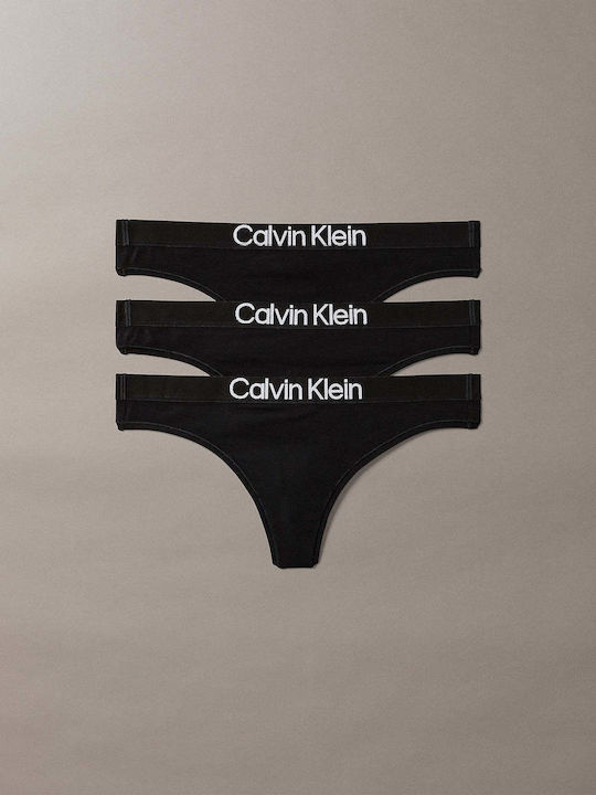 Damen-Slips 3er Pack Schwarz
