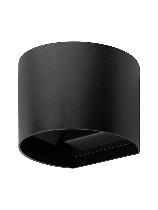 Pyxis Wandmontierte Außenbeleuchtung Led G9 Reguläre Runde Basis Schwarz