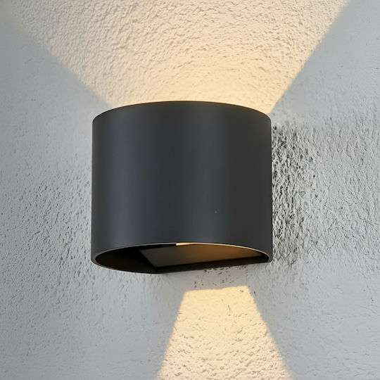 Led G9 Adjustable Round Wall-Mounted Outdoor Lighting Black Pyxis Lumiled