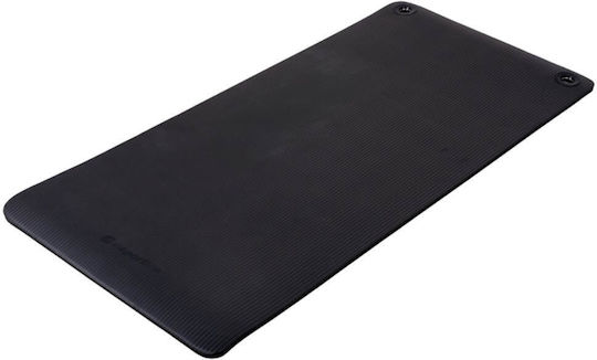 inSPORTline Trainingsmatte Pilates Schwarze mit Tragegurt (140x61x1.5cm)