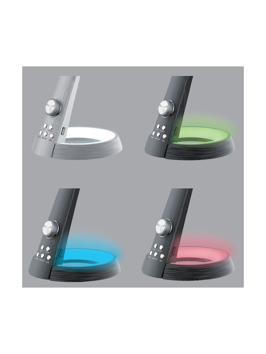 Cct 3000k-4000k-6000k Ip20 LED Настолна лампа за бюро в Сребрист Цвят
