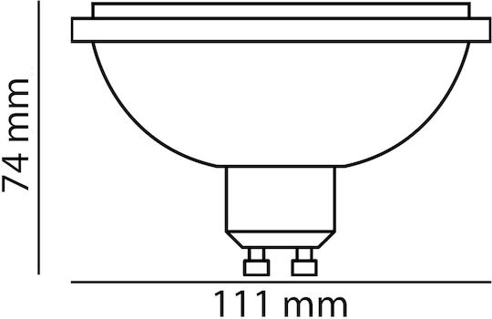 Lumiled Λάμπα LED για Ντουί GU10 Θερμό Λευκό 1521lm Dimmable