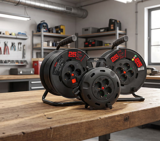 Elvhx 4 Plätze mit Kabel 20m Schwarz