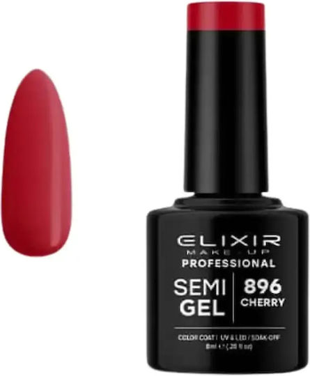 Elixir Ημιμόνιμο Βερνίκι Νυχιών 896 Cherry 8ml