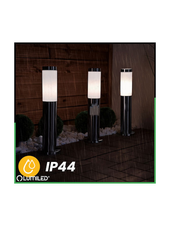 Lumiled Außenstehlampe Kölonaki Für Außenbereich Für E27 Lampenbirnensockel Silber