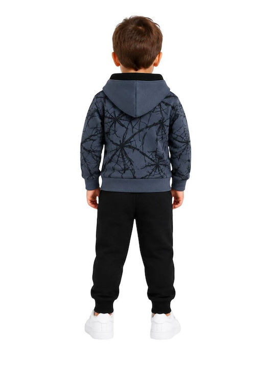 Nek Kids Wear Детски Комплект Анцуг Със Суитшърт С Цип Антрацит-черен 2 Бройки Nek Kids Wear Детски Комплект Анцуг Със Суитшърт С Цип Антрацит-черен 2 Бройки