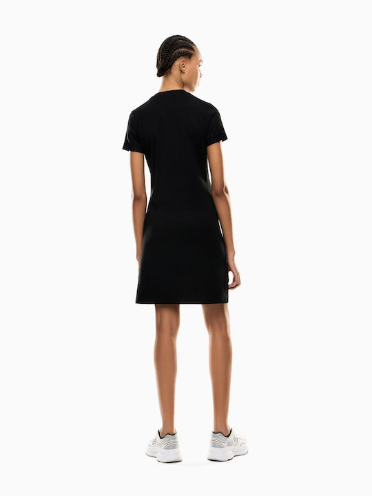 Summer Mini T-Shirt Dress Black