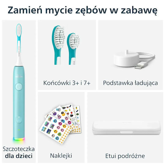 Philips Sonicare Periuță de dinți electrică pentru copii cu rezerve