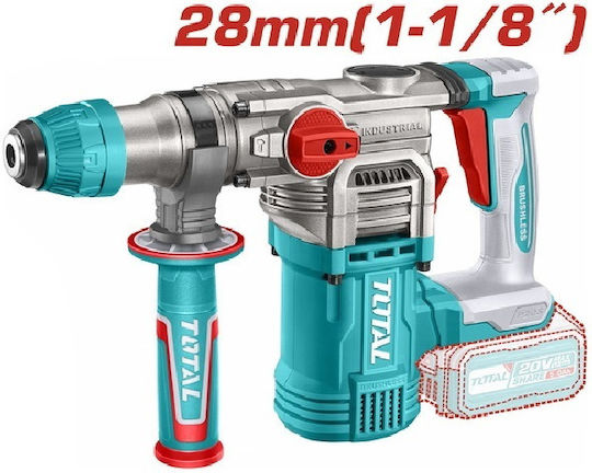 Total TOSLI250462E Set 2 Rotary Hammers Brushless 20V with 2 Batteries 5Ah and Case