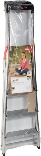 Hailo L60 Easyclix Leiter Aluminium mit 3+1 Stufen
