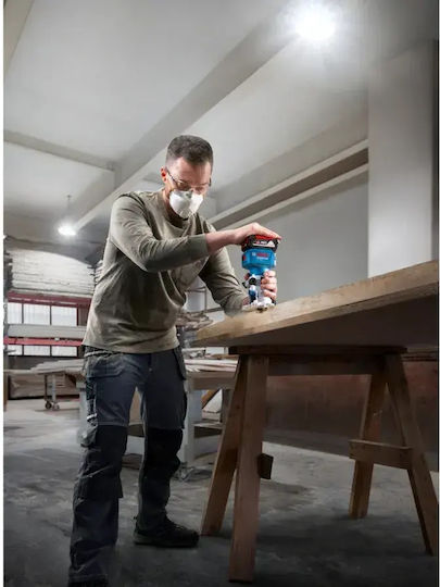 Bosch GLF 18V-8 Professional Trimmfräse 18V Solo mit Geschwindigkeitsregelung und mit Absaugsystem