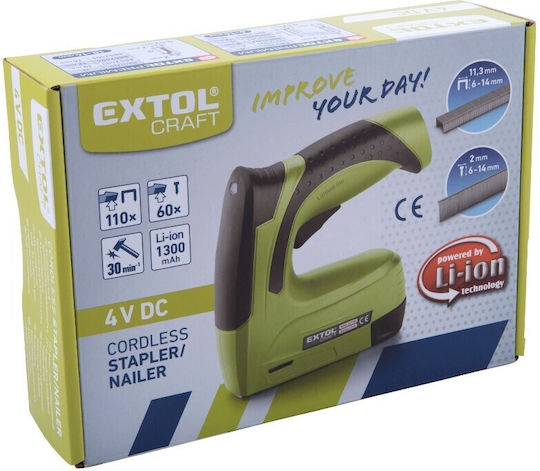 Extol Elektrisches Tacker Akku 4V für Heftklammern / Nägel