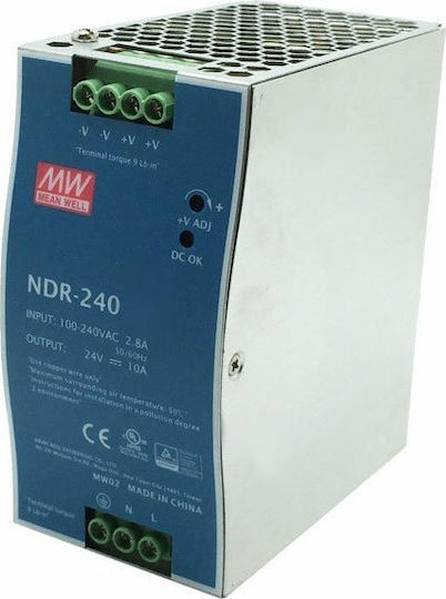 Planet 48v 240w Din-rail Power Supply Ndr-240-48 Adjustable 48-56v Dc Output