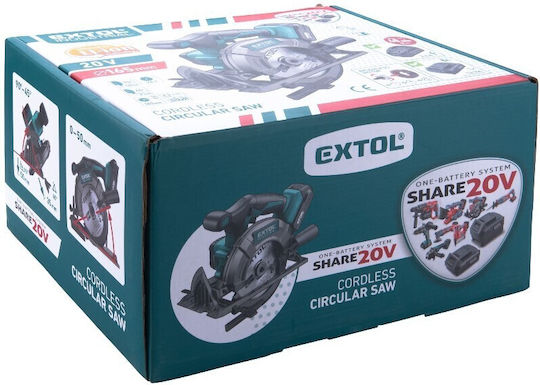 Extol Δισκοπρίονο Brushless 20V