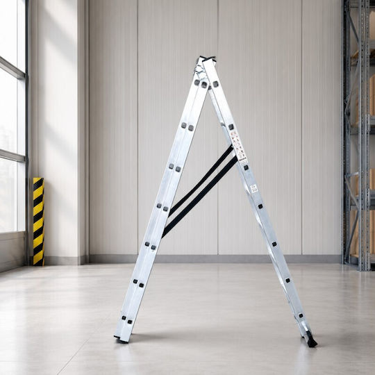 Vesta Triplu Scara combinata Aluminiu 3x7