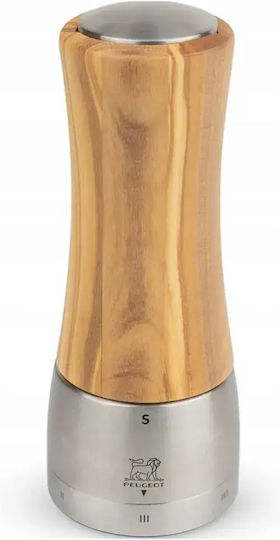 Peugeot Madras Manual Wooden Salt Mill In Beige Colour 16cm