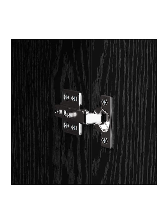 Wohnzimmer Nische aus Spanplatte Schwarze Eiche 34.5x32.5x90cm