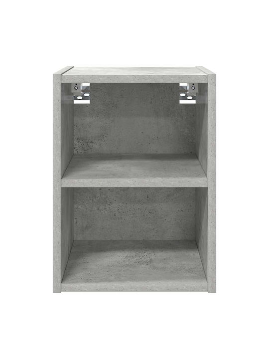 Riga Wall Living Room Cabinet from Particle Board Grey 30x29.5x80cm