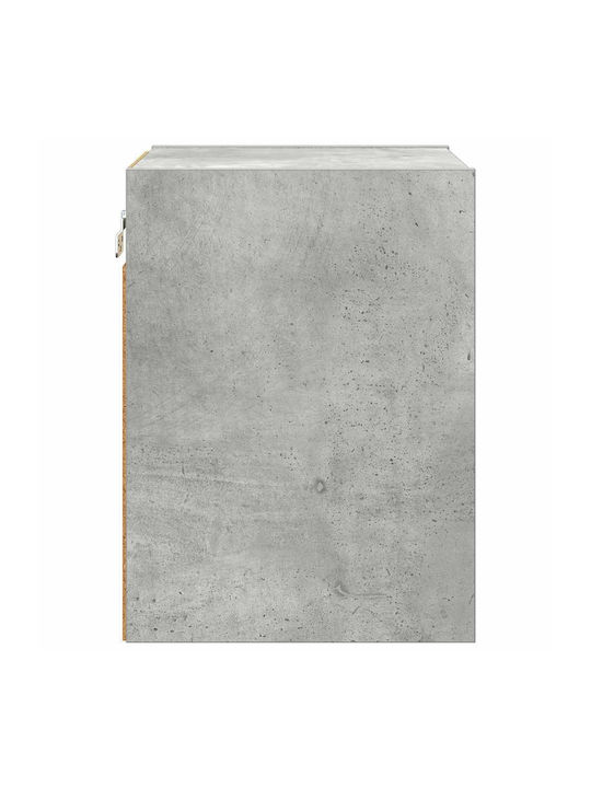 Riga Wall Living Room Cabinet from Particle Board Grey 30x29.5x80cm