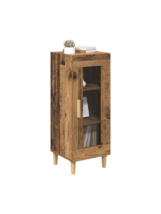 Wohnzimmer Nische aus Spanplatte Alt Holz 34.5x32.5x90cm