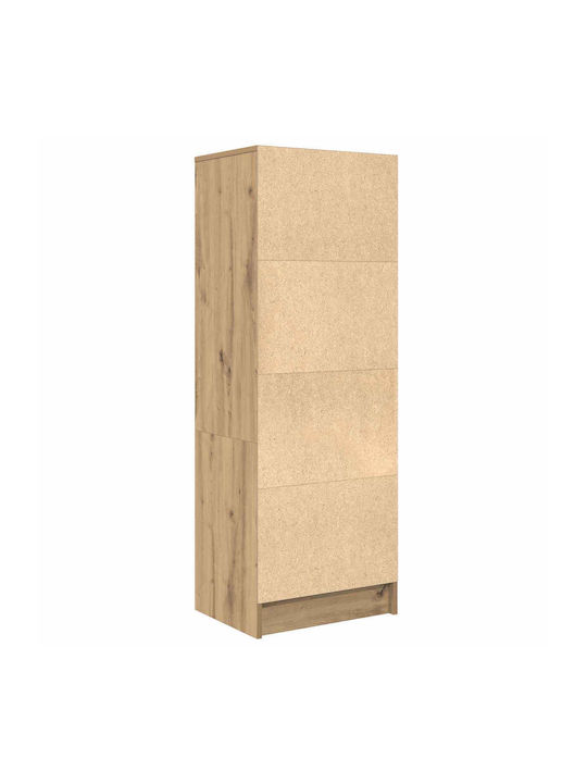 vidaXL Wohnzimmer Vitrine aus Spanplatte Eiche 45.5x34x127cm