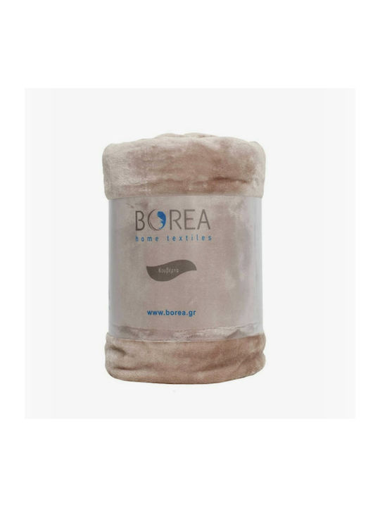 Borea K-4 Velvet Double Blanket 220x240cm Sand