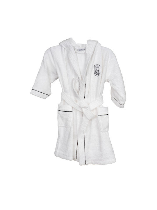 Vesta Home Kids Hooded Bathrobe PAOK White