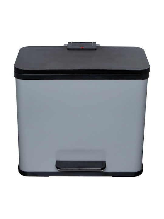 Hailo Waste Bin Waste made of Stainless Steel with Pedal Gray 9lt 1pcs