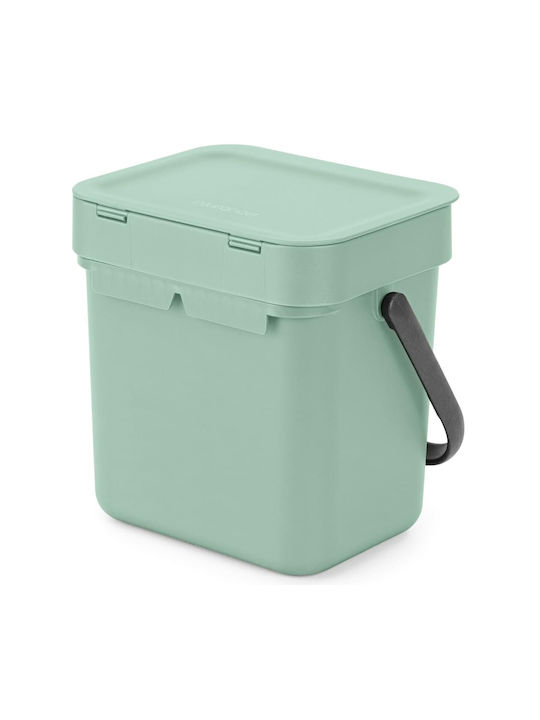 Brabantia Sort & Go Waste Bin Plastic Green 3L