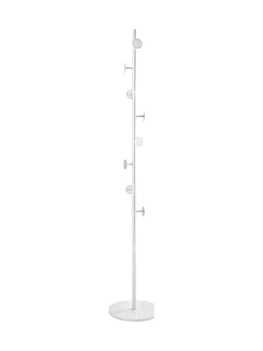 Viosarp Καλόγερος Μεταλλικός Λευκός 38x38x176cm