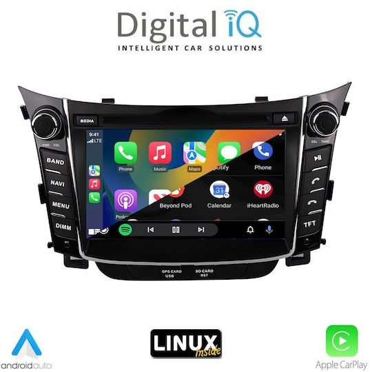 Digital IQ Автомобилна Аудио Система за Hyundai i30 2012-2017 (Bluetooth/USB/WiFi/GPS) с Touch Screen 7"