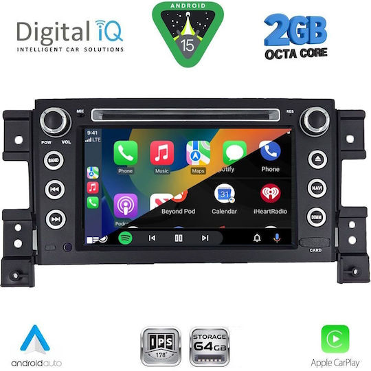 Digital IQ Автомобилна Аудио Система за Suzuki Grand Vitara 2005-2015 Bluetooth USB Вграден Wi-Fi GPS с Touch Screen 7"