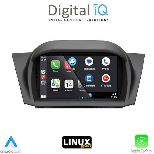 Digital IQ Car Audio System for Ford Fiesta 2008-2017 (Bluetooth/USB/WiFi/GPS) with 7" Touch Screen
