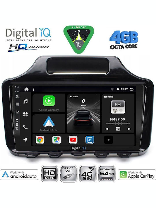 Digital IQ Auto-Audiosystem Für Toyota Prado 2014-2017 Bluetooth USB Eingebautes Wi-Fi GPS Apple CarPlay Android Auto Mit Touchscreen 10 Zoll