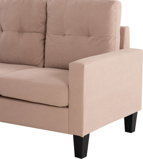 Meggy Colțar cu Unghi Reversibil Bej 184.5x75x86cm