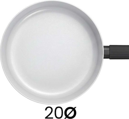 Swiss Haus 20cm Frying Pan Ergonomic Insulated Textured Handle Black
