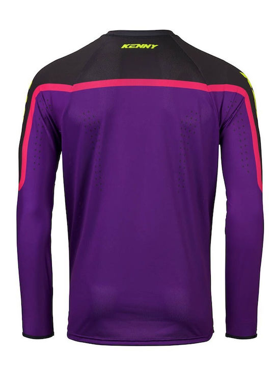 Kenny Titanium Männer Reittrikot Langärmelig Lila Farbe