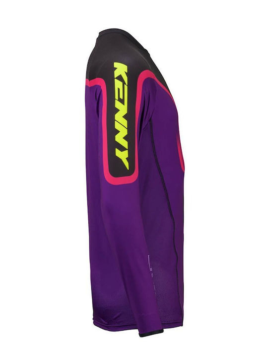 Kenny Titanium Männer Reittrikot Langärmelig Lila Farbe