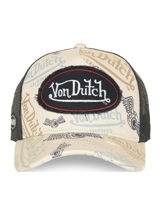 Кафява Бежова Черна Камионджия Шапка Von Dutch Кафява Бежова Черна Камионджия Шапка Von Dutch