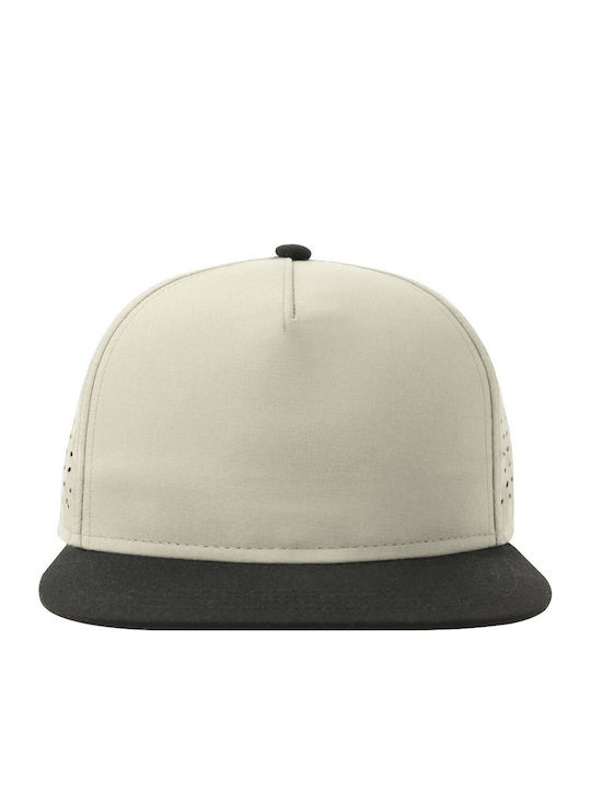 Atlantis S-bank Five Five-Panel Jockey Hat Recycled Polyester Light Grey
