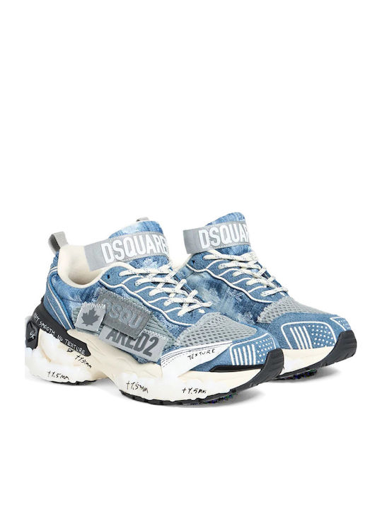 Dsquared2 Prime V2 Adidasi pentru bărbați Albastri Dsquared2 Prime V2 Adidasi pentru bărbați Albastri