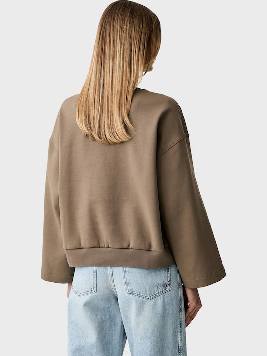 Дълъг Дамски Суитшърт Light Brown