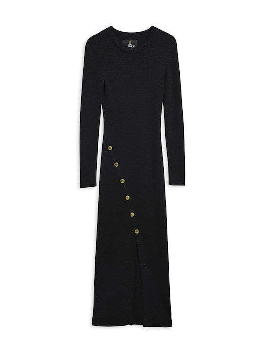 Midi T-Shirt Dress Black