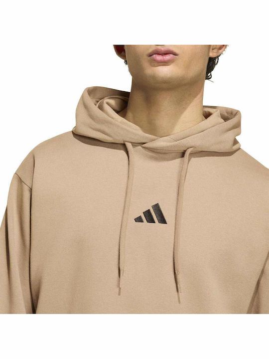 Kapuzensweatshirt in Braun