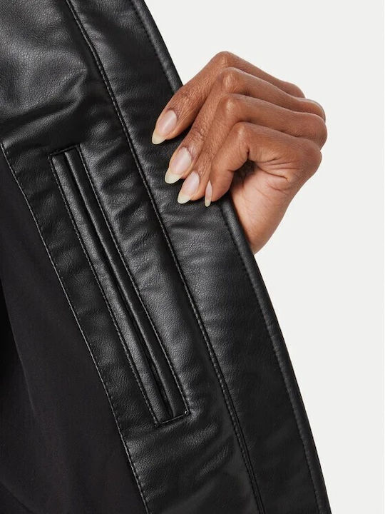 Damen Bomber Jacke Schwarz